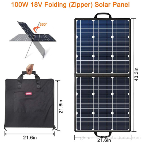 China Lithium Battery Foldable Portable Solar Panels Factory